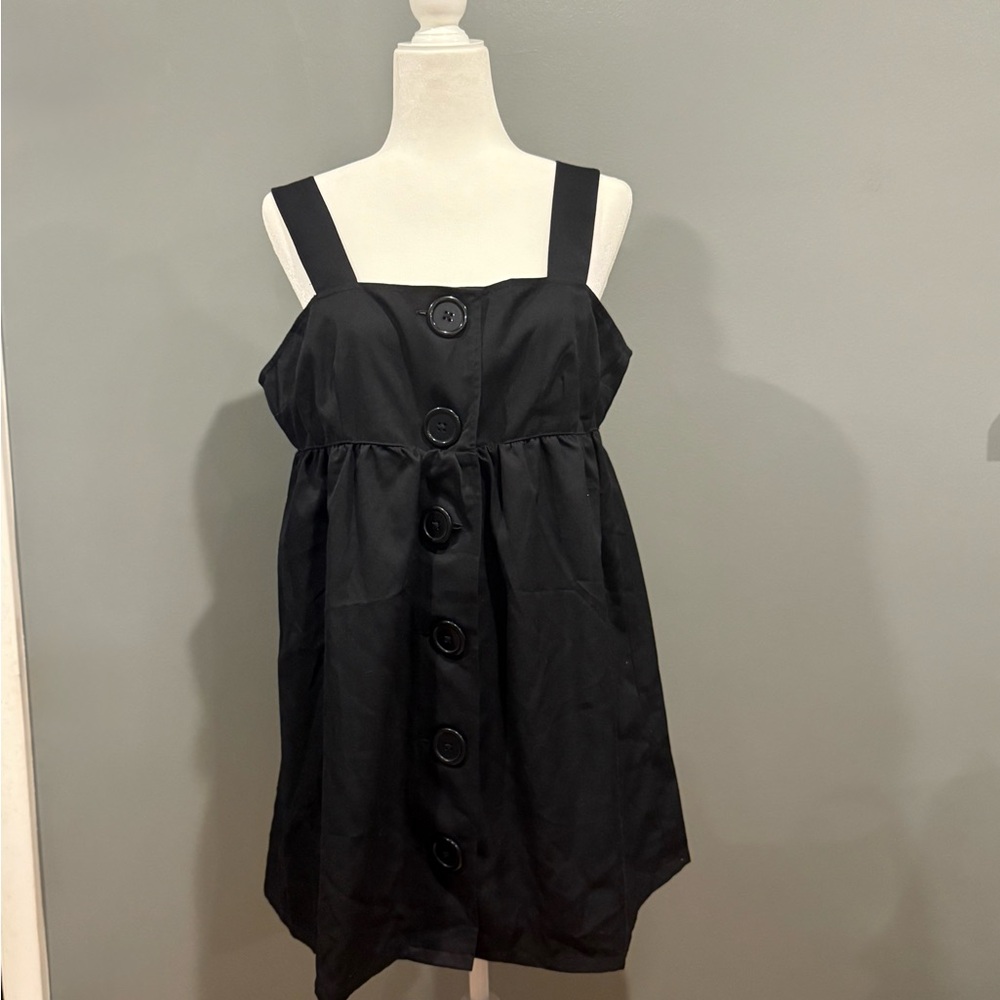 *GENTLY WORN* Women's Size XL So Wear It Declare It Black Full Button-Up Jumper